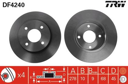 Bremsscheibe hinten Nissan