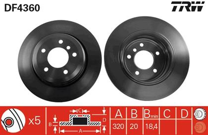 Bremsscheibe belüftet hinten BMW