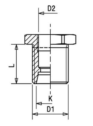 Schottstutzen gerade Raufoss Verschraubung