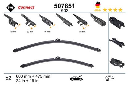 Wischblatt 600/ 475mm