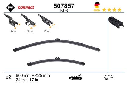Wischblatt K08 600/425mm
