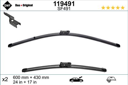 Wischblatt SF491 600/430mm