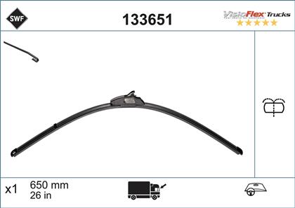 Scheibenwischer (1x) 650 mm VisioFlex Trucks
