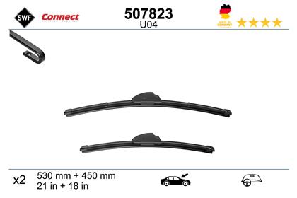 Wischblatt U04 530/450mm