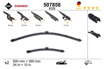 Wischblatt K09 600/380mm
