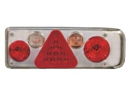 Lichtscheibe mit LED mit Dreieckrückstrahle