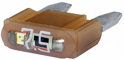 Flachstecksich. mini LA 7,5A braun