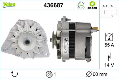 Generator 14V 55A