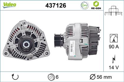 Generator 14V 90A