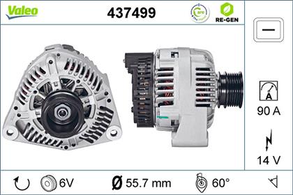 Generator 14V 90A