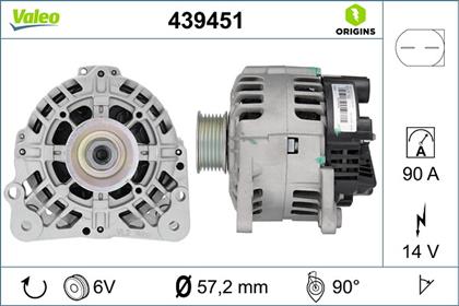 Generator 14V 90A