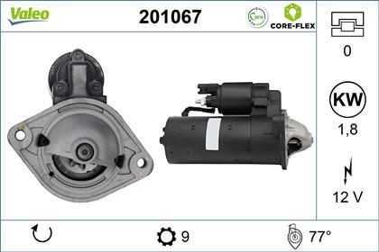 Starter 12V 1.8kW