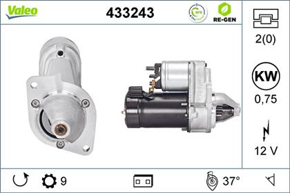 Starter 12V 0.75kW