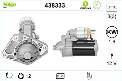 Starter 12V 1.6kW