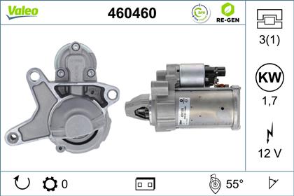 Starter 12V 1.54kW