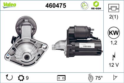 Starter 12V 1.2kW