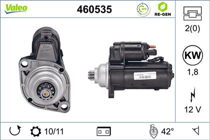 Starter 12V 1.8kW