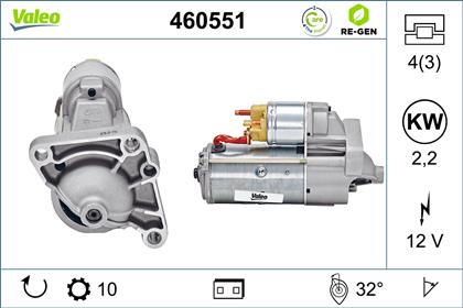 Starter 12V 2kW