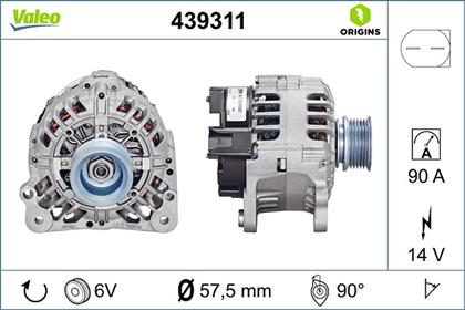Generator 14V 90A