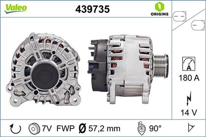 Generator 14V 180A