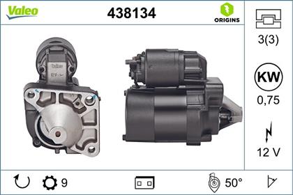 Starter 12V 0.75kW