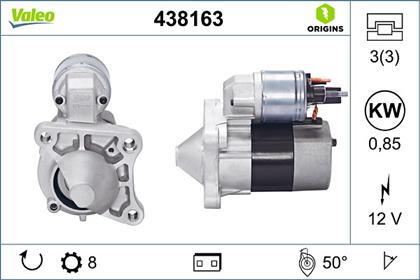 Starter 12V 0.85kW