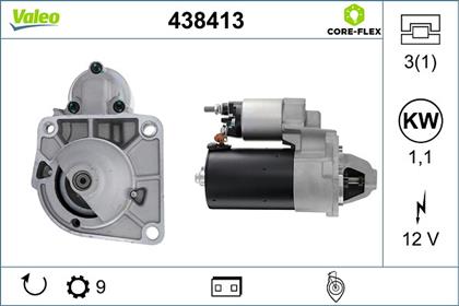 Starter 12V 1.1kW