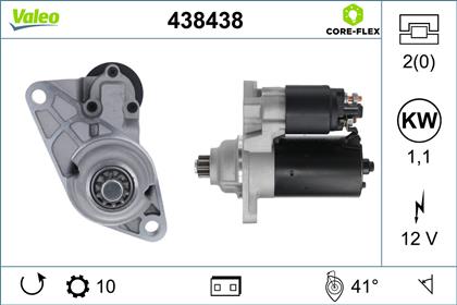 Starter 12V 1.1kW