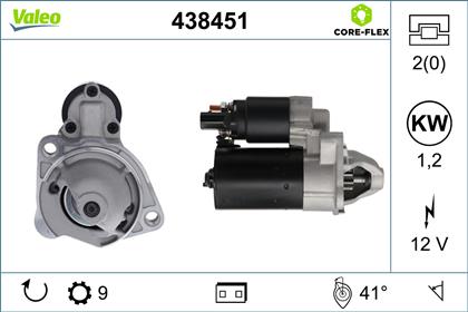 Starter 12V 1.2kW