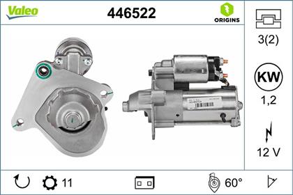 Starter 12V 1.2kW