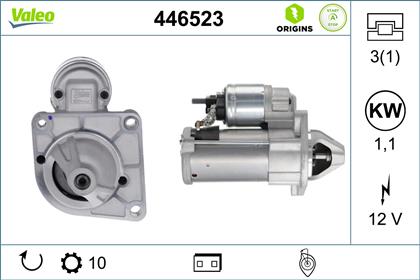 Starter 12V 1.1kW