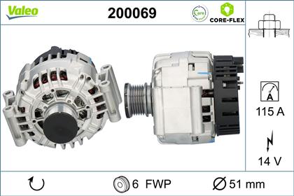Generator 14V 115A