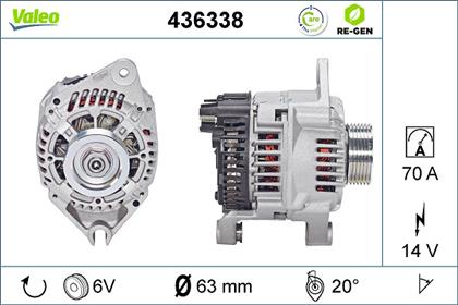 Generator 14V 70A