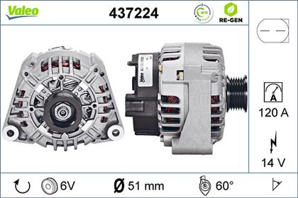 Generator 14V 120A