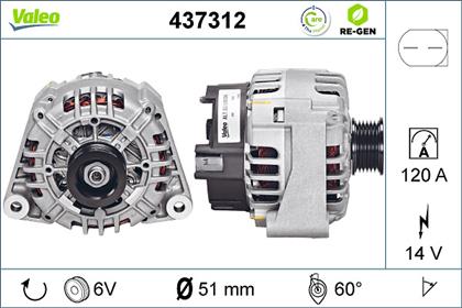Generator 14V 120A