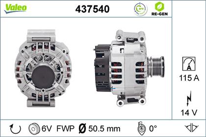 Generator 14V 115A