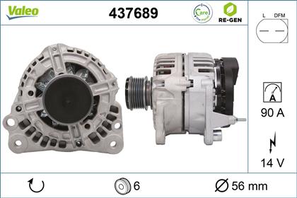 Generator 14V 90A