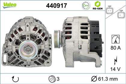 Generator 14V 80A