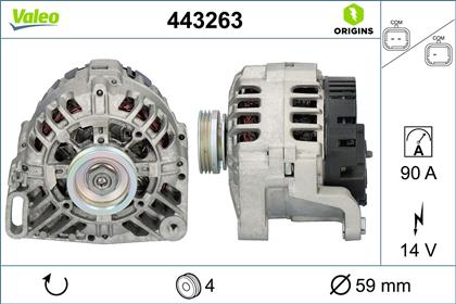 Generator 14V 90A