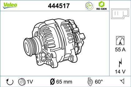 Generator 14V 55A