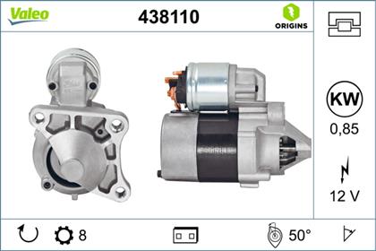 Starter 12V 0.85kW