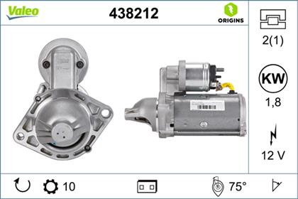 Starter 12V 1.8kW