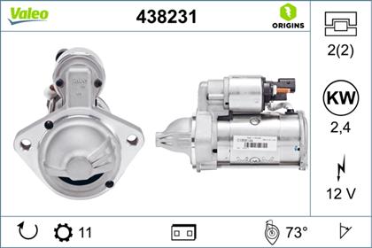Starter 12V 2.4kW