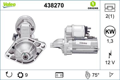 Starter 12V 1.3kW