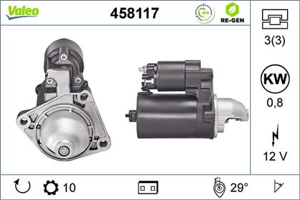 Starter 12V 0.8kW