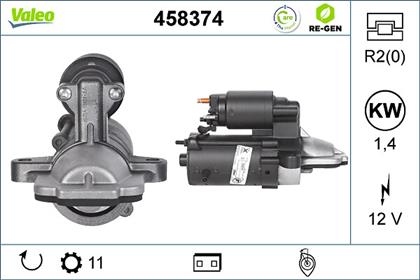 Starter 12V 1.4kW