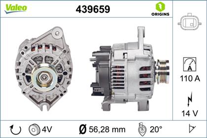 Generator 14V 110A