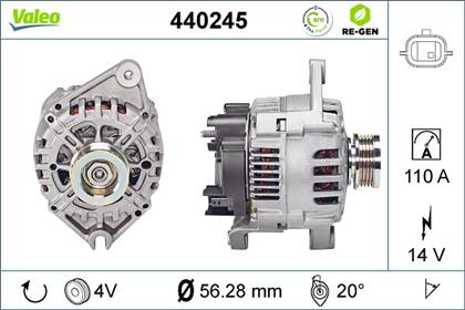 Generator 14V 110A