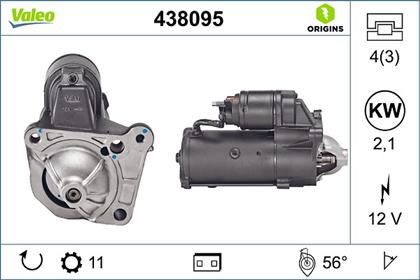 Starter 12V 2.1kW