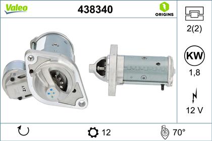 Starter 12V 1.8kW